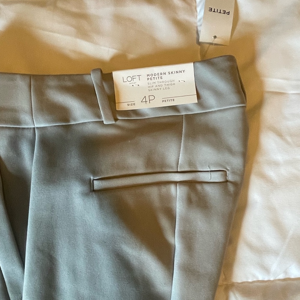 NWT light grey loft pants